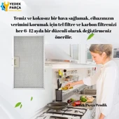 Teka: DH260 | INOX | 273x340 mm | Aspiratör & Davlumbaz Tel Yağ Filtresi | Model: 81484013 | 27,3x34 cm - 3