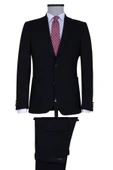 Hatemoğlu Erkek Siyah Slim Fit Takım Elbise - 1