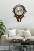 Duvar Saati Geyik Temalı Büyük Polyester Saat No.2 45 x 60 cm thumbnail 9