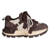 Lufian Yoko Kahverengi Kadın Sneaker thumbnail 1