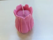 Lale görünümlü koku aromalı dekoratif mum thumbnail 3