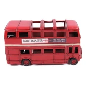 Dekoratif Metal Araba Londra Şehir Otobüsü Kalemlik thumbnail 3