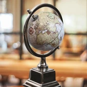 Dünya Küre Stantlı Dekoratif Döner World Globe Sl340-D 26cm - 4