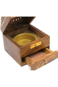Konik Tütsü Yakma Kutusu Ahşap Piramit 16cm thumbnail 11