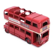 Dekoratif Metal Araba Londra Şehir Otobüsü Kalemlik thumbnail 4