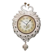 Duvar Saati Tavuskuşu Temalı Polyester Saat No.4 40 x 60 cm thumbnail 1