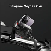 Gidon Bağlantılı 360° Derece Ayarlanabilir 3.5”-7.2” Uyumlu Motosiklet Bisiklet Telefon Tutucu - 6