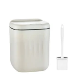 Akıllı Teknolojik Antibakteriyel Sensörlü Çöp Kovası 20 Litre + Duvara Asılabilir Beyaz Silikon Klozet Fırçası thumbnail 1