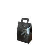 Kına Ve Çerez Çantası Pencereli Karton 7.5X11X4 (20 Adet)  Siyah - 1