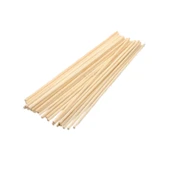 Ahşap Çöp Şiş Çubuğu Uzun DÜZ UÇLU  5 MMX350 MM  (100 Adet) - 1
