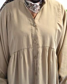 Kadın Modal Tesettür Elbise –Kahverengi– Rahat Kalıp – 135 cm Boy – 1-2 Beden - 8