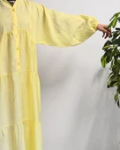 Kadın Modal Tesettür Elbise –Kahverengi– Rahat Kalıp – 135 cm Boy – 1-2 Beden - 4