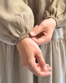 Kadın Modal Tesettür Elbise –Kahverengi– Rahat Kalıp – 135 cm Boy – 1-2 Beden - 9