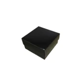 Komple Karton Kutu Düz Renk 10X10x5 CM  (25 Adet)  Siyah - 1