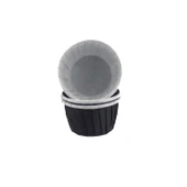 Cupcake Kalıbı Orta Boy Düz Renk  50*39 Mm (50 Adet)  Siyah - 1