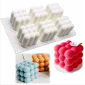 Silikon Kalıp 6 Lı Mum Ve Kek Kalıbı 30X17.5 CM - 6
