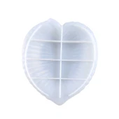Epoksi Silikon Kalıp Kalp Model Tabak Kalıbı 14X16.2 CM - 1