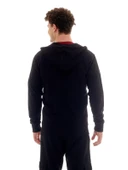 Galatasaray Orijinal Lisanslı Tam Fermuarlı Kapüşonlu Siyah Sweat - 3