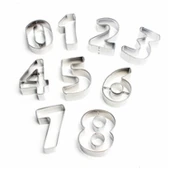 Kek Kurabiye Kalıbı Minik 0 Dan 8 Kadar 9 Parça  2.5 CM BK028 - 1
