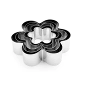 Kek Kurabiye Ve Pasta Kalıbı Metal 5 Li Set Papatya - 1