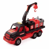 45 cm. Polesie Konteynır Taşıyıcı Kamyon ÜRÜN SFIRDIR. 1 PARÇASINDA KULLANIMA MANİ OLMAYAN ÇATLAK VARDIR. - 3