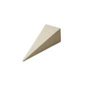 Karton Şeker Külahı Düz Renk 6x6x15.5 (25 Adet)  Krem - 1