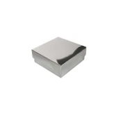 Komple Karton Kutu Düz Renk 6X6X2.5 CM (25 Adet)  Gümüş - 1