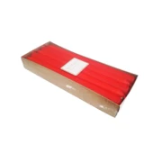 Şamdanlık  Mumu  2X 25 CM (10 Adet)  Soft Renk  Kırmızı - 1
