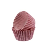 Kek Kalıbı Pet Kapsül 52X45 Mm Kağıt Cupcake Kağıdı (100 Adet)  Pembe Küçük Puanlı - 1