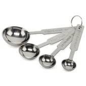 Metal Minik Ölçü Kaşıkları Ölçek Seti 4 lü Set B5013 - 1
