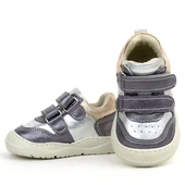 Rakerplus Schaggy Hakiki Deri Platin Gümüş Bebek Spor Ayakkabı - 7