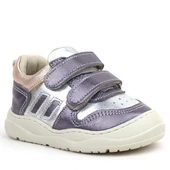 Rakerplus Schaggy Hakiki Deri Platin Gümüş Bebek Spor Ayakkabı - 2