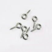 Metal Takı Ve Obje Halkası Vidalı  1 CM  (100 Adet)  Gümüş - 1