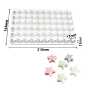 Silikon Kek Kalıp Sugarcraft Minik Yıldız Figürleri Kalıbı Şeker Hamuru Jelibon Kalıbı - 4