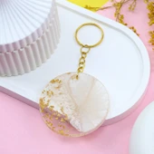 Epoksi Silikon Kalıp Çoklu Yuvarlak Delikli Anahtarlık Kolye Küpe Kalıbı 3.5 CM 49 Lu - 6