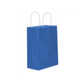 Kağıt Hediye Çantası Düz Renk Büyük Boy 25X31 CM (25 Adet)  Lacivert - 1