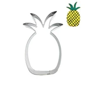 Kek Kurabiye Ve Pasta Kalıbı Metal  Ananas Şekilli 6X10 CM - 1