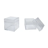 Kutu Kare Model Mika 5X5X5 CM Şefafaf (12 Adet) - 1