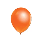 Metalik  Balon 12 İnç Baskısız (100 Adet)  Turuncu - 1