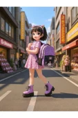 Kuromi DreamBag Okul Çantası 3164 thumbnail 6