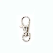 Anahtarlık Klipsi Istakoz Döner Klips Kanca 3.5 CM (25 Adet)  Gümüş - 1