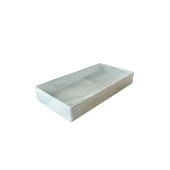 Asetat Kapaklı Karton Kutu 20X10X3 (25 Adet)  Mavi - 1