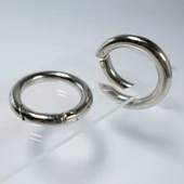 Yaylı Çanta Halkası Mekanizmalı Halka 2.7 CM  (10 Adet)  Gümüş - 1