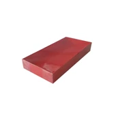 Asetat Kapaklı Karton Kutu 20X10X3 (25 Adet)  Kırmızı - 1