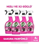 Cif Ultra Sprey Sakura Parfümlüi Kir Ve Yağ Sökücü 750 Ml x 4 Adet thumbnail 1