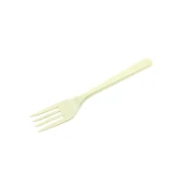 Plastik Çatal (25 Adet)  Krem - 1