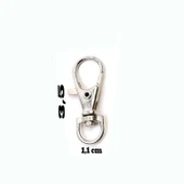 Anahtarlık Klipsi Istakoz Döner Klips Kanca 3.5 CM (25 Adet)  Gümüş - 2