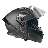 Pilot Snake SV Mat Siyah Kapalı Motosiklet Kaskı thumbnail 3