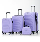 YEFA PP Polipropilen Kırılmaz Kabin & Orta & Büyük ve Makyaj Boy 4'lü Valiz Seti thumbnail 1