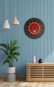 Ev Dekoru Lotus Mandala Çakra Temalı Ahşap Duvar Dekoru - 2